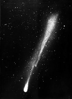Отрыв хвоста комета Галлея, январь 1986 г., ГисАО